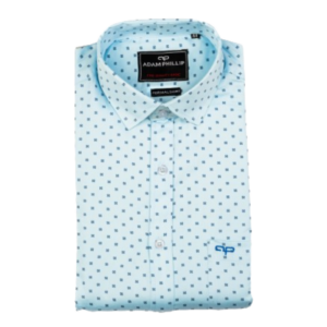 Printed Formal Purple Shirt