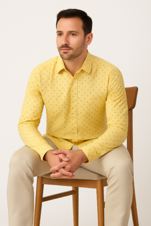 Printed Yellow Shirt