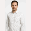 Printed White Casual Shirt