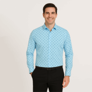 Printed Light Blue Shirt