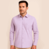 Printed Formal Purple Shirt