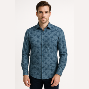 Printed Blue Shirt