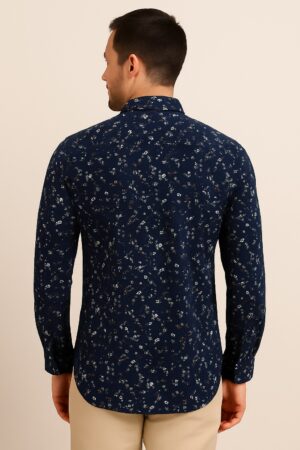 Printed Blue Shirt