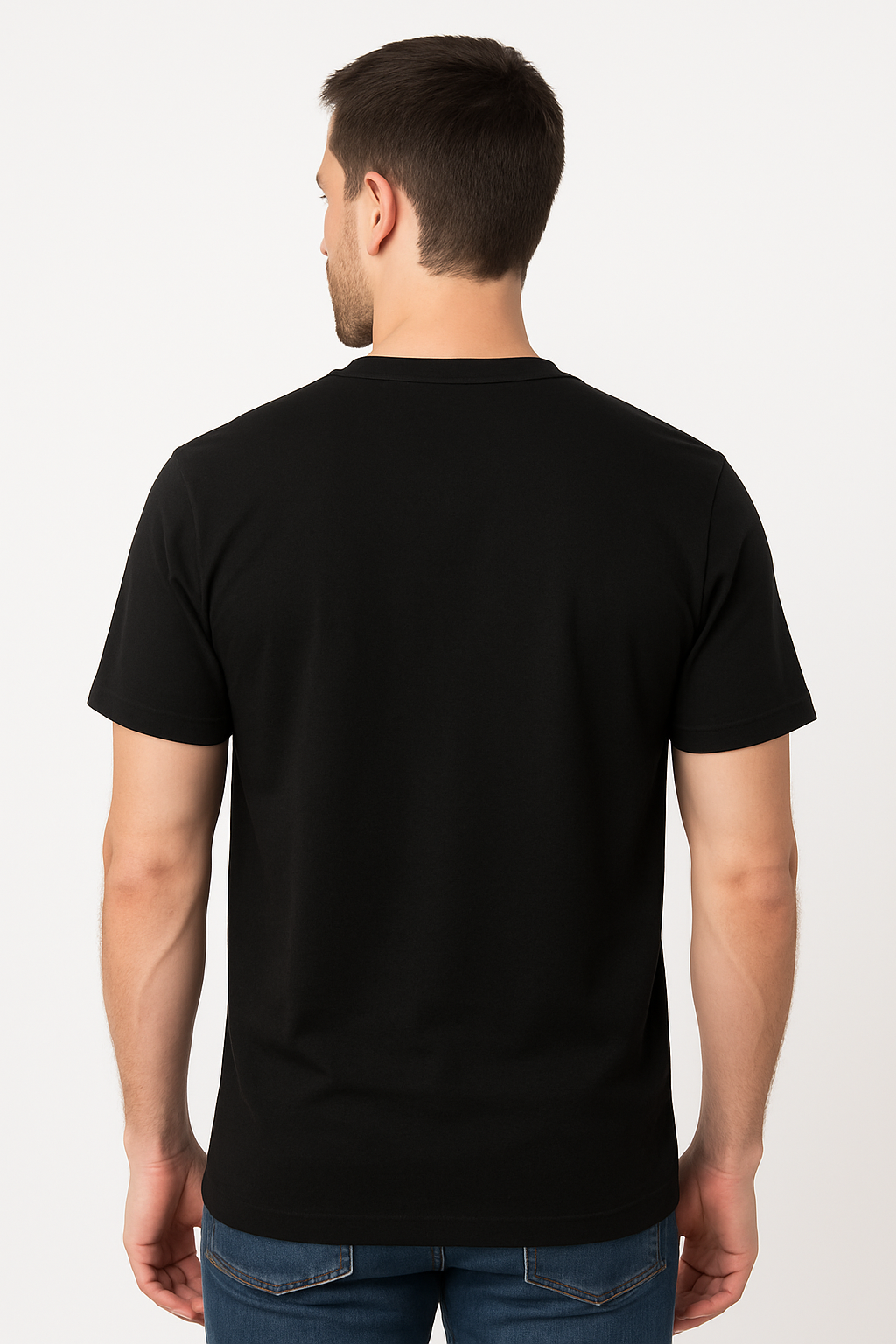 Black Cotton T-Shirt