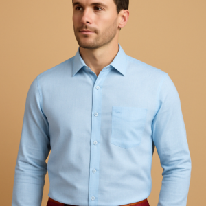 Linen Sky Blue Shirt