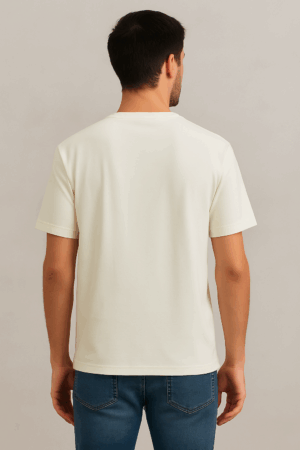 Creams Color Cotton T-Shirt