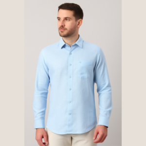 Linen Sky Blue Shirt
