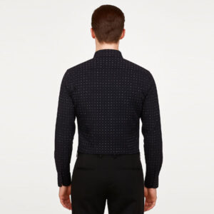 Printed Black Formal Shirt