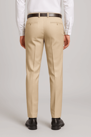 Cream Formal Pants