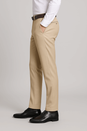 Cream Formal Pants
